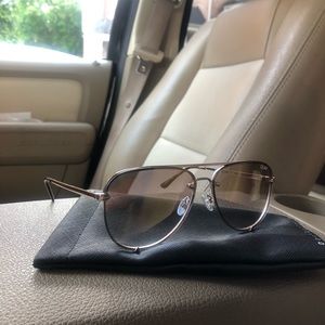 QUAY HIGH KEY RIMLESS MINI- GOLD- BRAND NEW